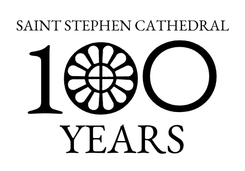 Saint Stephen Cathedral 100 Years Logo