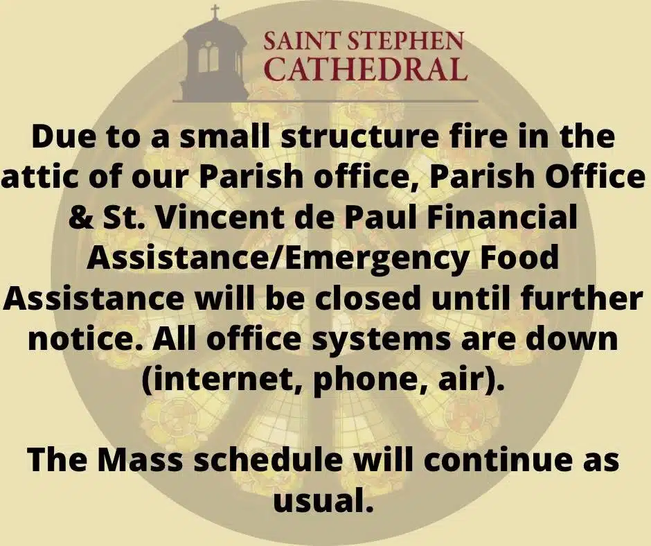 Due to a small structure fire the office will be closed until further notice.